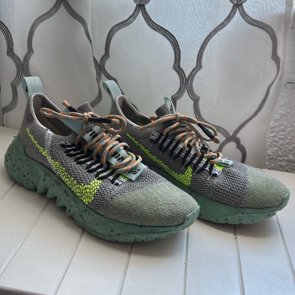 Slightly used Nike Space Hippies “Healing Jade”.